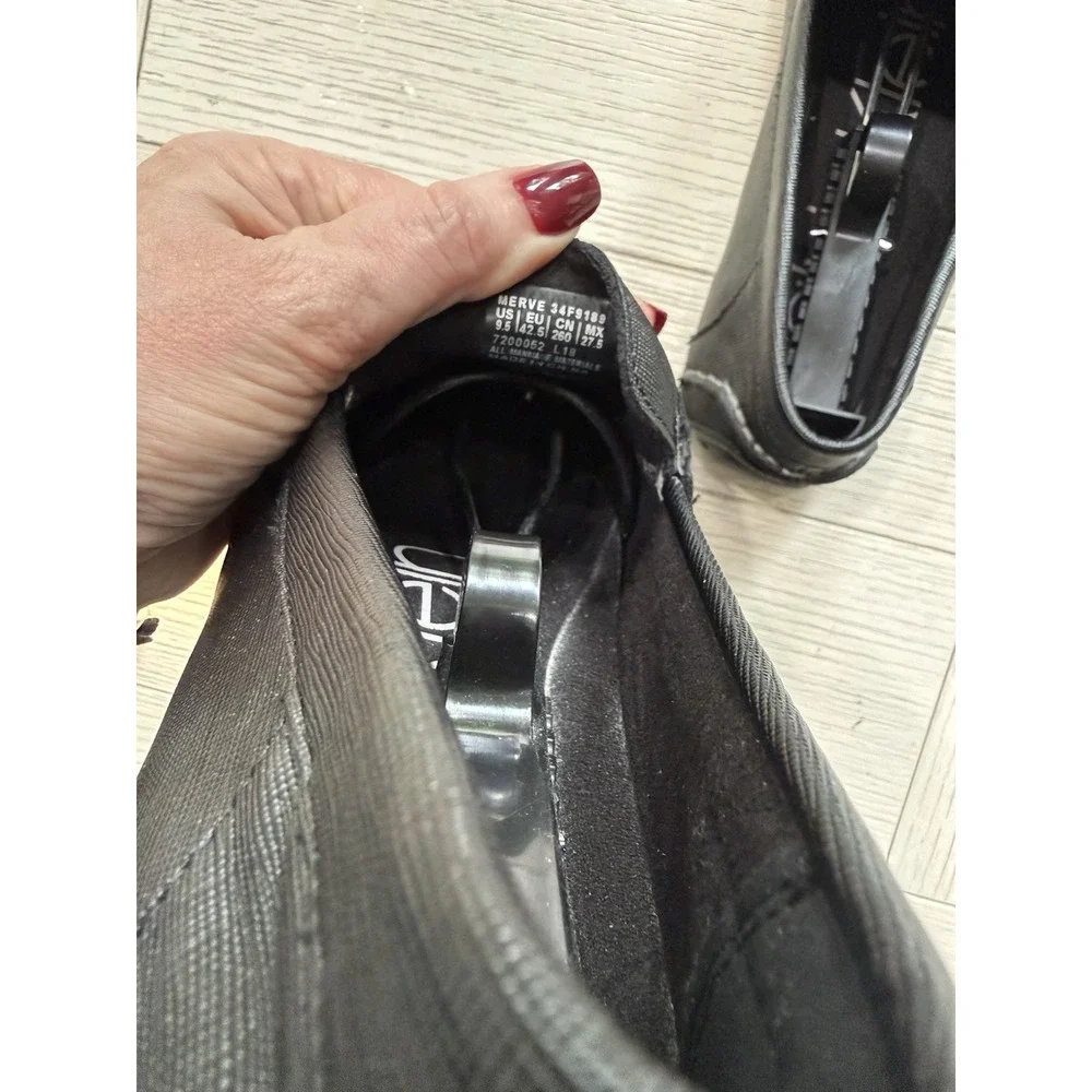 Calvin Klein Black 34F1517 Merve Weave Emboss Driving Loafer Shoe US 9.5 EU 42.5